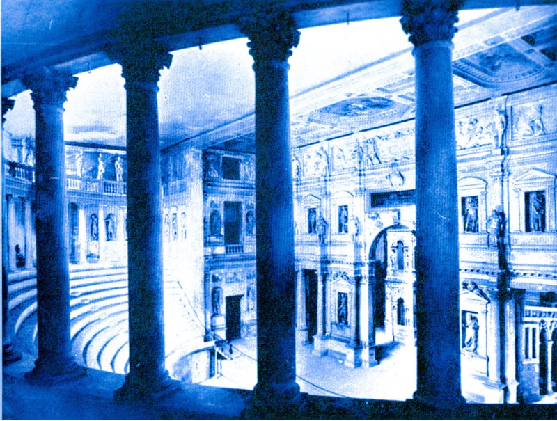 Intérieur teatro olympico Vicenza palladio